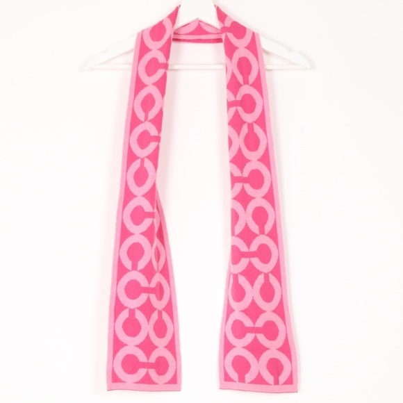 Coach Logo Merino Wool Scarf - Picture 2 of 6